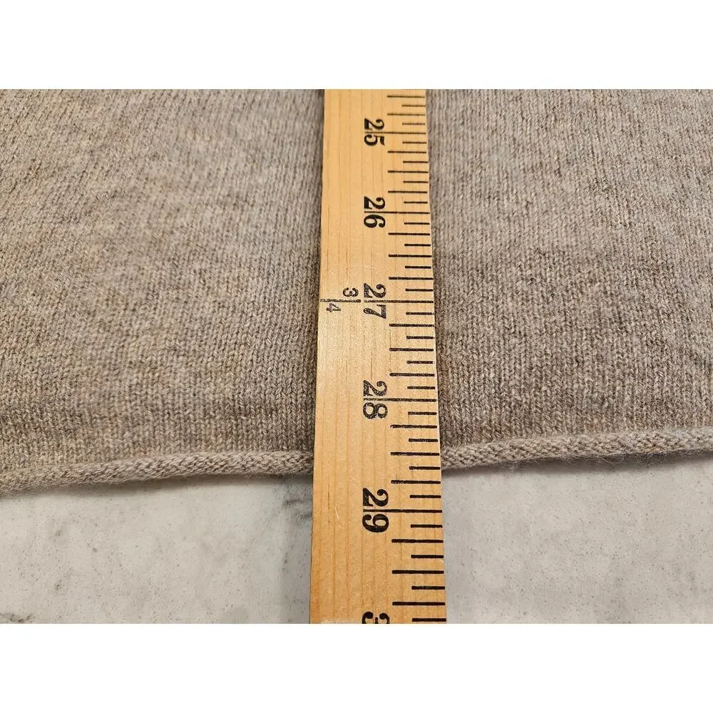 Cynthia Rowley Cashmere Draped Open Cardigan Sweater 2 Ply Beige Taupe Size M - Picture 10 of 11